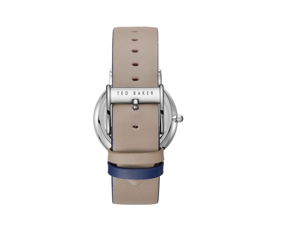 TED BAKER MONTRE POUR HOMME AVEC BRACELET EN CUIR GRIS