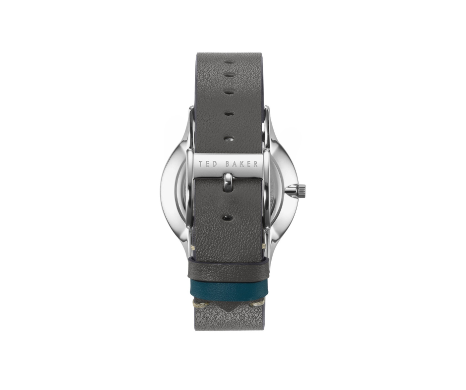 TED BAKER MONTRE POUR HOMME AVEC BRACELET EN CUIR GRIS