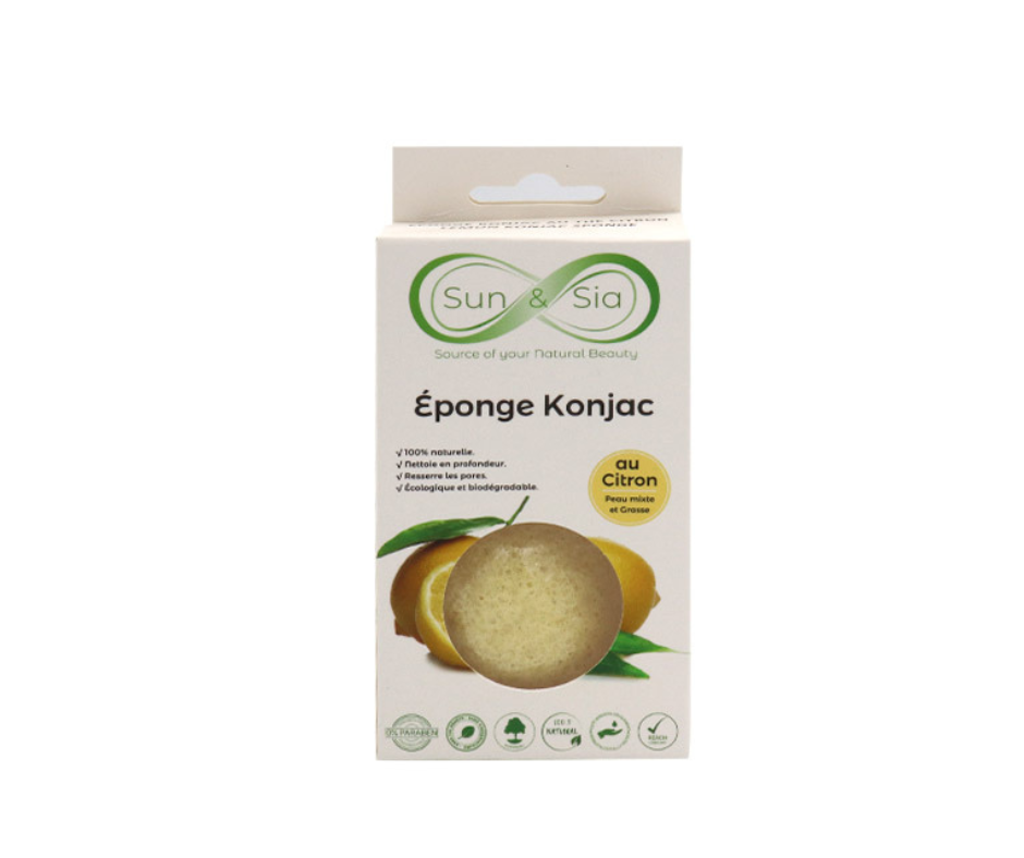 SUN & SIA ÉPONGE KONJAC AU CITRON