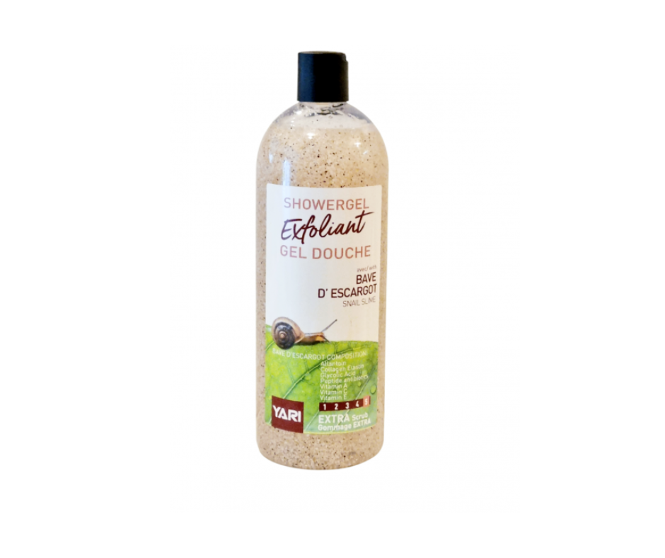 YARI Gel Douche Gommant Bave d'Escargot 1000ml