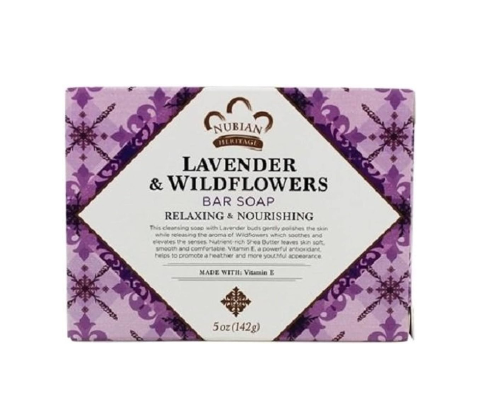NUBIAN Heritage- Lavender & Wildflowers Bar Soap 142g
