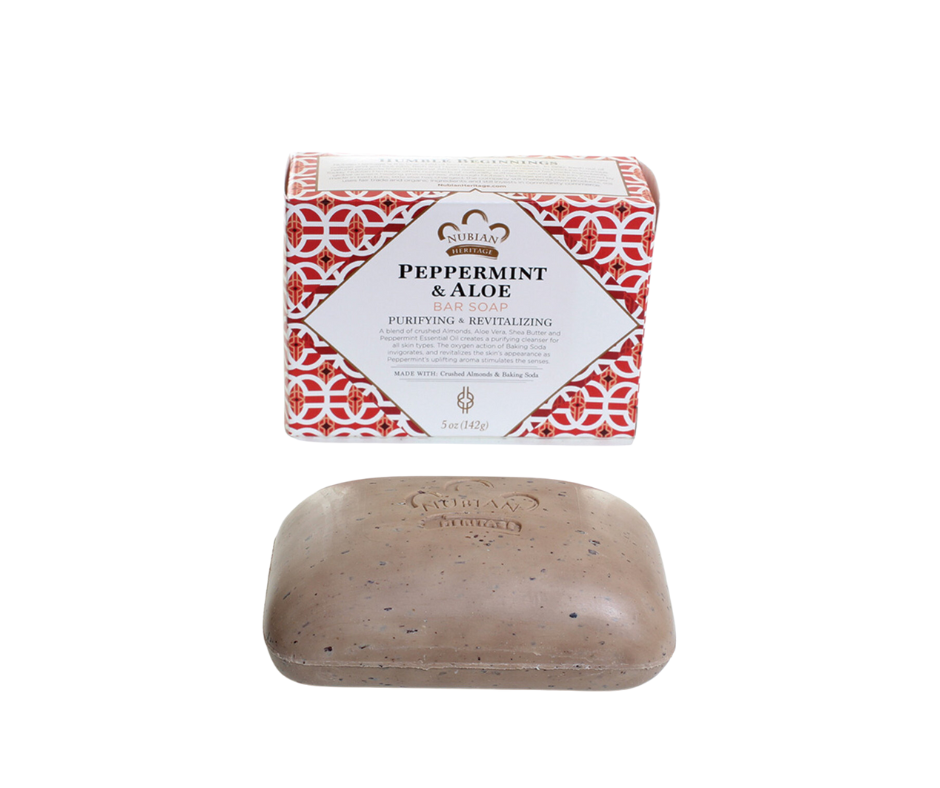 NUBIAN Heritage- Peppermint & Aloe Bar Soap 142g