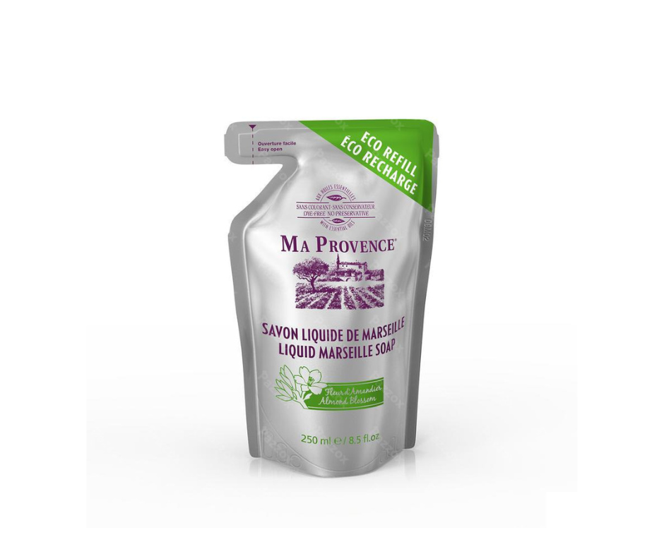 Ma Provence Savon Liquide de Marseille Eco Recharge Fleur d'Amandier 250ml