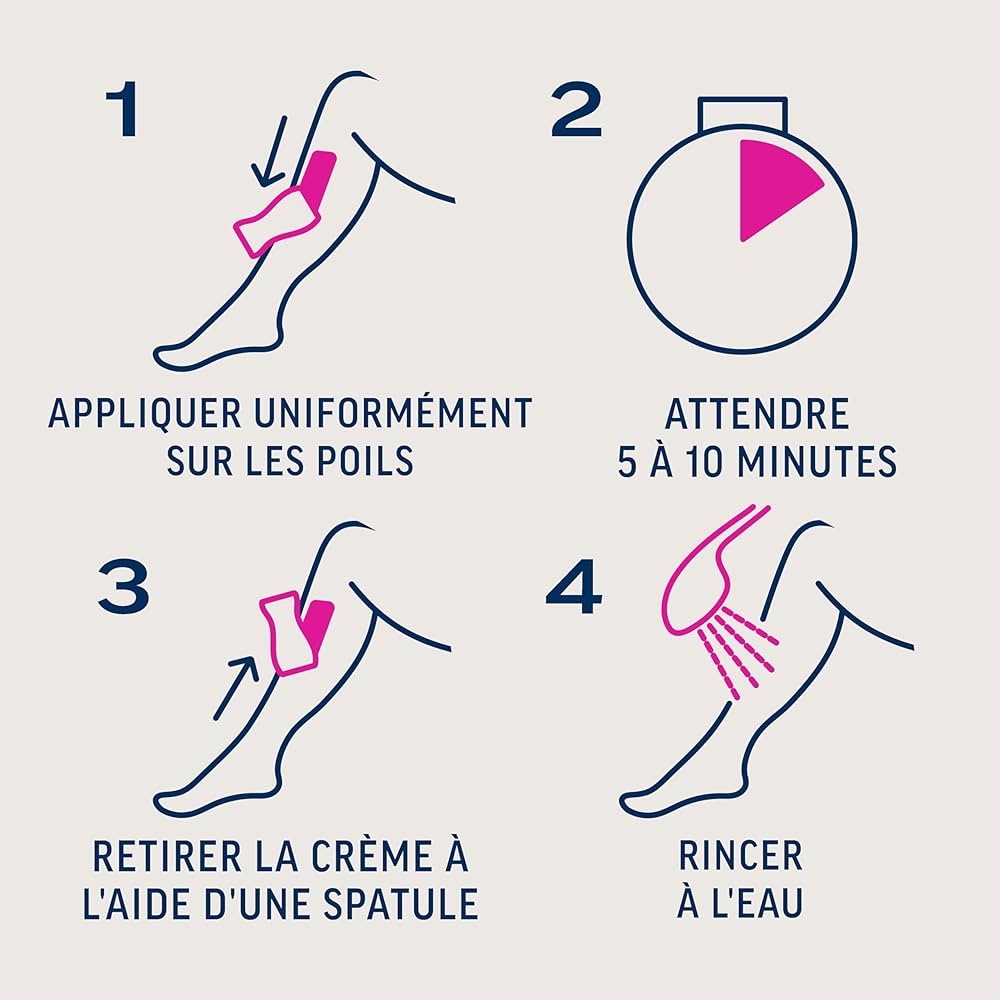 VEET Crème Dépilatoire aux huiles essentielles et parfum Rose Velours 180ML