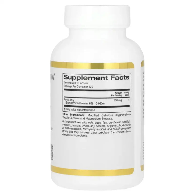 California Gold Nutrition Royal Jelly 500 mg Vitalité Naturelle & Renforcement Global de l’Organisme| Sequoia Store Côte d’Ivoire