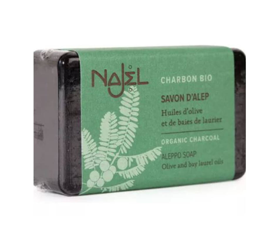 NAJEL Savon Charbon Végétal Bio détoxifiant