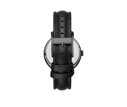 TED BAKER MONTRE POUR HOMME AVEC BRACELET EN CUIR NOIR