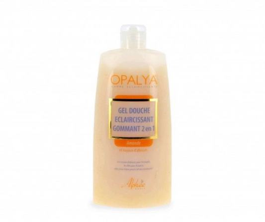 OPALYA GEL DOUCHE ÉCLAIRCISSANT GOMMANT 2 EN 1 AMANDE DOUCE ET NOYAUX D'ABRICOTS 300ml