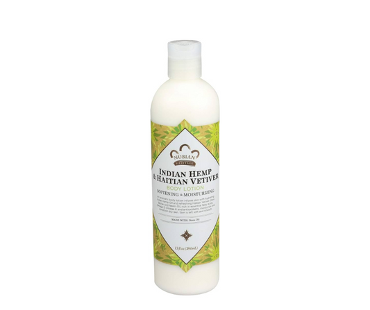 NUBIAN Heritage Indian hemp & Haitian vetiver – Lait corps 384 ml