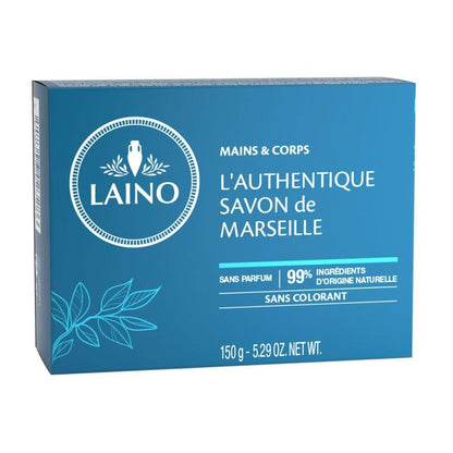 Savon de Marseille LAINO 150 g – Nettoyant Doux Peau & Corps | Sequoia Store Côte d’Ivoire
