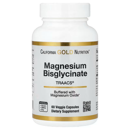 California Gold Nutrition Magnesium Bisglycinate| Relaxation, Anti-Stress & Récupération Optimale | Sequoia Store Côte d’Ivoire
