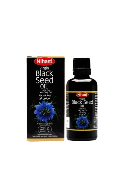Niharti Virgin Black Seed Oil 100% Pure (Huile de Nigelle) 50ml | Immunité, Peau, Cheveux & Bien-être Global| Sequoia Store Côte d’Ivoire