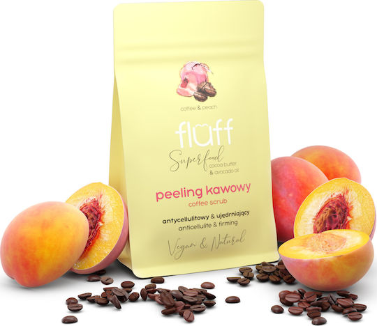 Superfood Fluff Coffee & Peach Gommage Sec Corps 100g – Exfoliant Sucre & Éclat Peau | Sequoia Store Côte d’Ivoire
