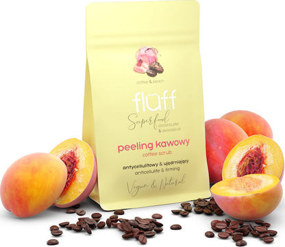 Superfood Fluff Coffee & Peach Gommage Sec Corps 100g – Exfoliant Sucre & Éclat Peau | Sequoia Store Côte d’Ivoire