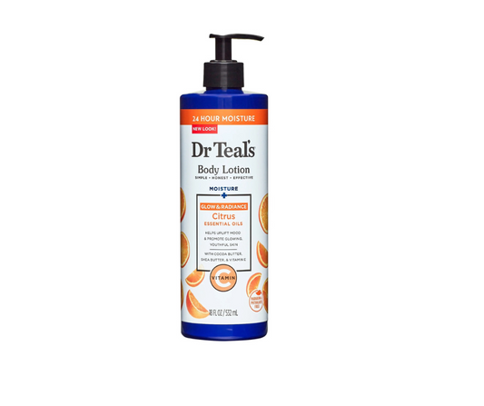 Dr. Teal's, Body Lotion, Moisture + Radiant, Citrus,