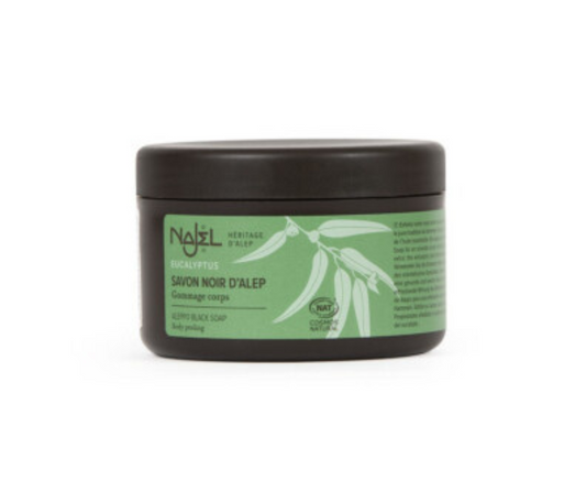NAJEL Savon Noir d'Alep Eucalyptus Gommage Purifiant Corps