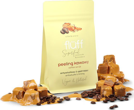 Superfood Fluff Coffee & Caramel Gommage Sec Corps 100g – Exfoliant Sucre & Éclat Peau | Sequoia Store Côte d’Ivoire